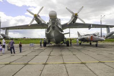 Противолодочный гидросамолет Бе-12 в киевском музее авиации