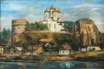 Цветной рисунок Острожского замка