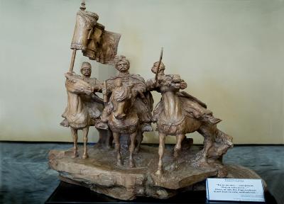 Скульптурная композиция с козаками